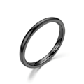 Miniatyrbild 1 av 7: Ultra Fin Pinky Ring - Personlig rouge kulbländarring för kvinno 2mm svart nr 7
