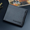 Miniatyrbild 1 av 9: Baellerry män kort plånbok PU läder korthållare Business Design Svart 12cm*9.8cm*1.5cm