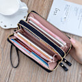 Miniatyrbillede 7 af 9: Baellerry Dame håndtasker PU læder clutch tasker Fashion Telefon taske blå 19,5 cm * 9,5 cm * 4 cm