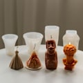 Miniatyrbillede 3 af 6: lysforme lys stearinlys gør-det-selv-forme i silikoneform lz22123 medium portræt af david