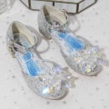 Miniatyrbild 4 av 6: elsa prinsessa barn skor med paljetter silverfärgad 18cm / size27