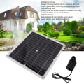 Pikkukuva 8 / 8: Aurinkopaneelinen vesipumppu 50W aurinkopaneeli 22W vesisuihkupumppu akkukotelolla Ajastinohjain DC12V