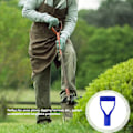 Miniatyrbilde 8 av 8: Spadhåndtak Plast 32mm Inner Diameter D Grip Håndtak Spade Håndtak Erstatning for Snøspade Graving Raking Blå