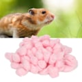 Miniatyrbilde 1 av 8: Hamster Bomull Ball Vinter Varm Myk Liten Dyr Sengetøy Bomull Ball for Hamster Syrisk Hamster Chinchilla Rosa