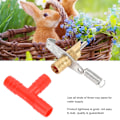 Miniatyrbillede 1 af 3: 10 stk. Ren Kobber Kanin Drikkefontæne med Automatisk Nippel Anti-Korrosionsværktøjer