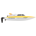 Miniatyrbilde 2 av 2: RC Speedbåt Lekebil 2.4GHz Fjernkontroll Racing Race Speed Boat Gul