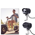 Miniatyrbillede 1 af 2: 36-60V LED cykelforlygte, vandtæt og holdbar med horn