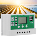 Pikkukuva 1 / 8: 30A 12V 24V LCD Aurinkoenergian Lataussäädin Aurinkopaneeli Akun Säädin Kaksois-USB-Ulostulolla