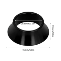 Miniatyrbild 4 av 8: 2 st CNC-aluminiumlegering 15 mm cykelkonisk bricka cykelgaffel konisk stamspridare svart