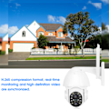 Miniatyrbilde 1 av 4: 3MP Wifi Kamera Kikkert Full Farge Nattsyn IP66 Vanntett CCTV for Hjem Sikkerhet EU