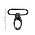 Miniatyrbilde 6 av 8: 20 stk. Trigger Snap Hooks i slitesterk legering, bredt bruksområde, høy fleksibilitet, enkel betjening, nøkkelringkrok