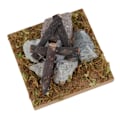 Miniatyrbillede 5 af 7: Dukkehus Miniature Have Scene Bål Træ Simulation Bål Model Legetøj TilbehørBål