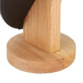 Miniatyrbillede 3 af 8: Halskæde Display Holder Log Flannel PU Læder Halskæde Holder Stativ til Butik Sort