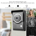 Miniatyrbillede 1 af 8: Videodørtelefon med tovejs kommunikation - Dørklokke med intercom-sæt 110-240V (AU-stik)