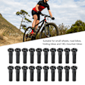 Miniatyrbillede 8 af 8: 80 stk. cykel egerhuer jern 14mm mountain road cykling egernipler til 14G egertråd sort