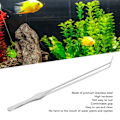 Miniatyrbilde 8 av 8: Akvarium Pinsett Profesjonell Rustfritt Stål Rustfritt Reptil Fôring Tong for Akvarium Plante Reptiler Buede Pinsett