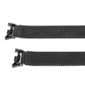 Miniatyrbilde 4 av 8: Justerbar erstatningsklokkestropp Pustende sammenleggbar spenne Hurtigutløsing Rustfritt stål klokkebånd for Mi Band 8 Svart