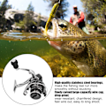Miniatyrbillede 7 af 8: Metal Spinnestang Lure Havstang Gapless Duplex Leje Fiskesnøre Hjul Tilbehør GX1000