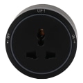 Miniatyrbilde 2 av 8: Elektrisk stikkontakt spor stikkontakt svart horisontal flyttbar elektrisk veggforlengelse stikkontakter adapter for husholdning