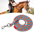 Miniatyrbilde 1 av 8: Hestetau Tykk Slitasjesterk Myk Nylon Kjæledyr Bånd med Legering Hook for Husdyr Hunder 9.8ft Blå Oransje