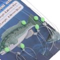 Miniatyrbilde 5 av 8: 6 kroker fargerike fjær fiskesnøre kroker fiske lokke agn rigg utstyr for ferskvann 15