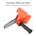 Miniatyrbilde 7 av 8: 4-i-1 Mini Drill til Kjedesag Adapter Enkelt ABS Stål Bærbar Elektrisk Kjedesag Konverter Tilbehør for Elektrisk Drill