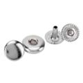Miniatyrbild 5 av 8: 200 set tryckknappar kit 8mm stark koppar utsökt lyster allmänt använda läderknappar för kläder väskor läder silver