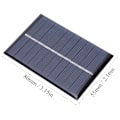 Miniatyrbillede 1 af 2: 2 stk. 0,6 W 5 V polysilicium solcellepanel opladningseffektplade oplader til små apparater 80x55mm
