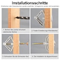 Miniatyrbilde 4 av 7: Pakke med 20 gipsplateplugger, universelle plugger M8 med skrue 50 mm, selvborende gipsplateplugger, skruer og sommerfugl hulromsplugger, for