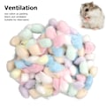 Miniatyrbild 7 av 8: Hamster Bomull Bollar Vinter Varma Mjuk Smådjur Sängkläder Bomull Bollar för Hamster Syrisk Hamster Chinchilla Regnbåge