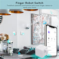 Miniatyrbild 8 av 8: Finger Robot Switch Professionell APP Fjärrkontroll Mini Bluetooth Bot Knapp Tryckare för Hem Sovrum Garageport
