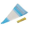 Miniatyrbillede 2 af 2: 50 klare kegleformede godbidder Popcornposer Godbidder Cellofan Slikposer med snoede slips BLue