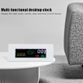 Miniatyrbillede 5 af 8: Multifunktion indendørs termometer hygrometer ur med kalender alarmfunktion 12/24H format