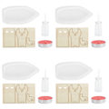 Miniatyrbilde 2 av 7: 4 Set Dampbåt Vitenskap Kit Stearinlys Drevet DIY Fysikkutstyr Eksperiment Læring Leker
