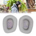 Pikkukuva 1 / 8: Earpads-tyynyt Hengittävät Mukavat Joustavat Vaihtoehtoiset Korvatyynyt Logitech G733 -kuulokkeille Hopea Harmaa