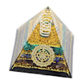 Miniatyrbilde 4 av 8: Krystallpyramide Energigenerator Orgonpyramide for Positiv Energi Skrivebordsdekorasjon Stressreduksjon Helbredende Meditasjon Tiltrekke Rikdom Lykke 6cm