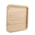Miniatyrbillede 3 af 3: Solidt træ tebakke kaffe elegant sushi snacks serveringsplade til hjem restaurant 25*25cm