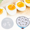 Miniatyrbilde 1 av 8: Kylling Egg Cooker Lag Opptil 7 Store Kokte Egg Anti Dry Burning Automatisk Slå Av Egg Poacher Med Varmeplate EU Plugg 110V Blå