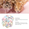 Miniatyrbild 8 av 8: Hamster Bomull Bollar Vinter Varma Mjuk Smådjur Sängkläder Bomull Bollar för Hamster Syrisk Hamster Chinchilla Regnbåge