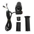 Miniatyrbilde 2 av 8: 1 par 12V-99V halvgrep gass universal 3-trinns kontroll vri gass akselerator grep for elektrisk sykkel scooter