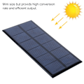 Miniatyrbillede 3 af 8: 1W 3V Bærbar Krystallinsk Silicium Solcellepanel Udendørs til DIY Strømladerforsyning