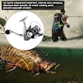 Miniatyrbillede 5 af 8: Metal Spinnestang Lure Havstang Gapless Duplex Leje Fiskesnøre Hjul Tilbehør GX1000