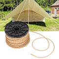 Miniatyrbillede 1 af 8: Campingtelt Reb 50 Meter Høj Densitet Anti UV Slidstærk Khaki Reflekterende Udendørs Camping Reb