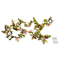 Miniatyrbilde 2 av 3: 2,5 m LED blomsterfe lyslenke batteridrevet for jul bryllupsfest hjemmeinnredning
