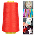 Pikkukuva 1 / 8: 402 Polyester-ompelulanka 3000 jaardia käsinompelunaru DIY-käsityön ompeluun käsitöihin Punainen