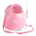 Miniatyrbilde 1 av 2: Bærbart bur for hamster, rotte, pinnsvin, kanin og ilder - sovepose, utfluktspose, reisepose (rosa)