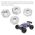 Miniatyrbild 7 av 8: 4PCS 1/16 RC Hex Koppling Zinklegering Silver RC Hjul Hex Nav Adapter för SCY 16101 16102 16103 16201 1/16 RC Bilar