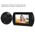 Miniatyrbild 6 av 8: 2MP 1080P Digital Dörrtittare Kikhålskamera 4,5 tum LCD-skärm Rörelsedetektering Nattseende för Hemsäkerhet