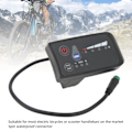 Miniatyrbillede 7 af 8: Elektrisk cykel strøm display meter vandtæt 5 pin interface ABS hus LED display panel til cykling 36V