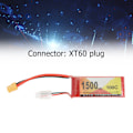 Pikkukuva 7 / 8: 11.1V 1500mAh 100C 3S LiPo-akku XT60-liittimellä, lisävaruste QAV250 RC-kilpa-auto Quadcopterille